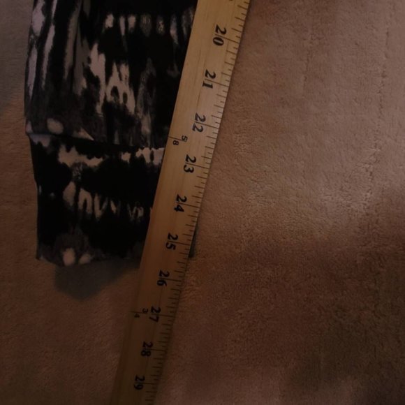 Bcbgeneration Womens Jogger Pants Black High Rise Stretch Adjustable Tie Dye‎ L - Picture 6 of 10